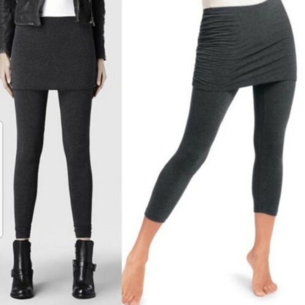 CAbi leggings with skirt, gray size XS